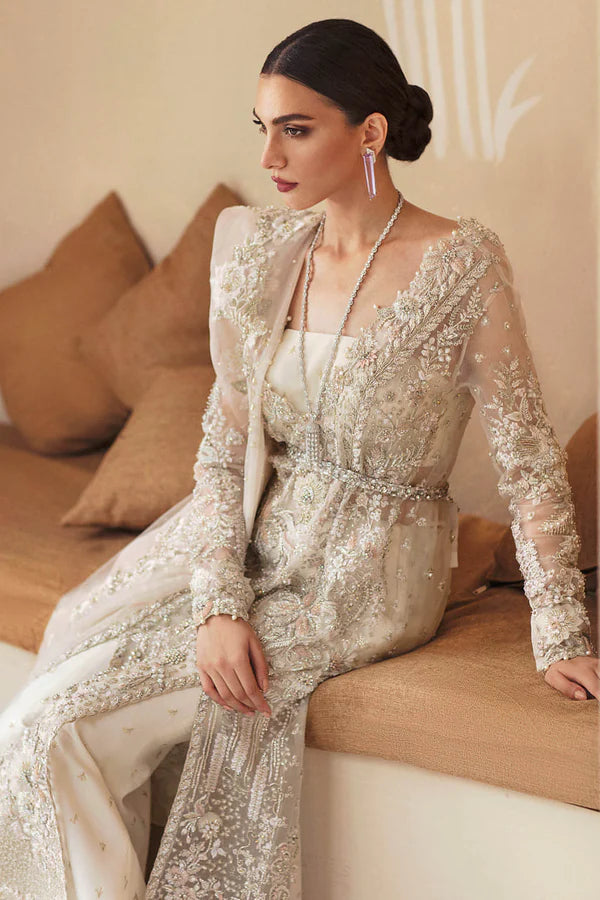 Anya organza embroidered bridal suit by Fatimaa Store - styled look