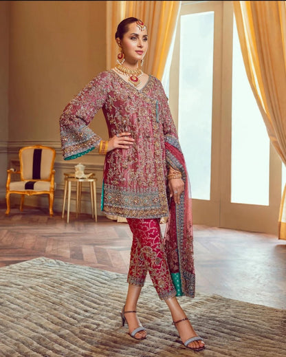Zartash Mint Green Mesori Bridal Dress | Wedding Edition
