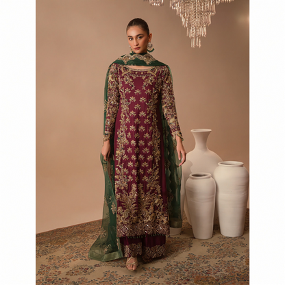 Burgundy Dusk - Inspired by Abeera Usman