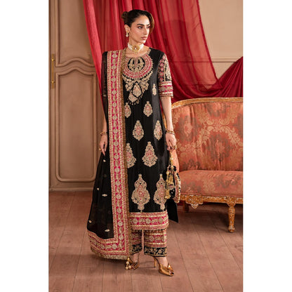 Lunara Black Zardozi Pakistani Formal Dress | Fatimaa Store