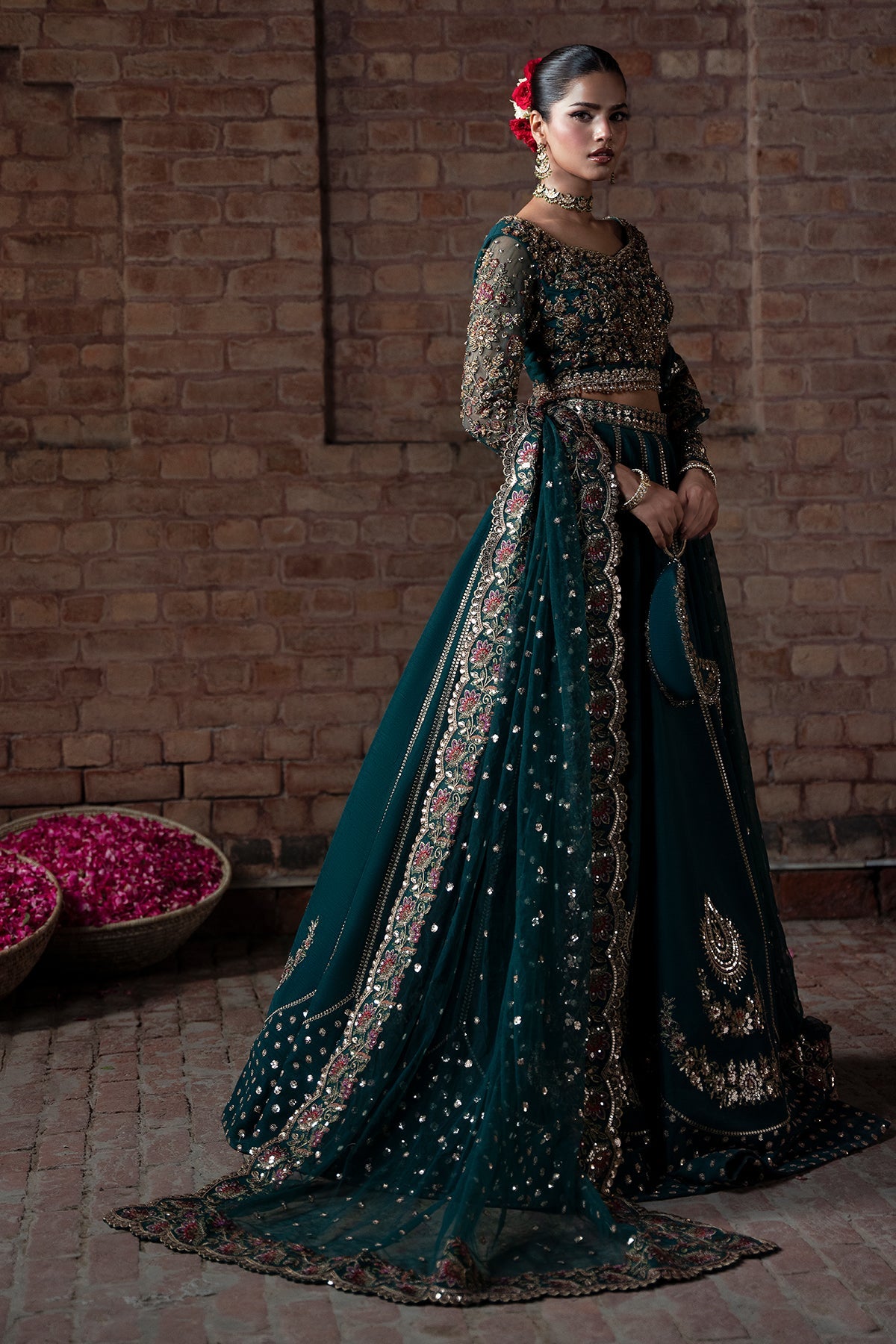 Fabiha Bridal Lehenga Choli | Pakistani Bridal Wear – Fatimaa Store