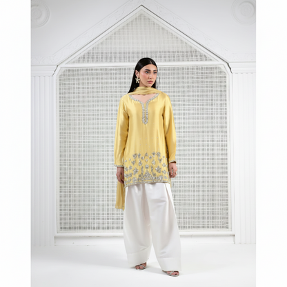 Luxury Yellow Pakistani Embellished Gotta Patti Suit - Festive & Wedding Ready Pret Wear