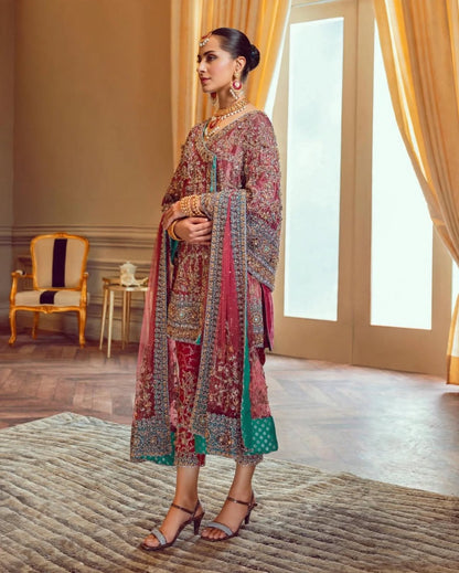 Zartash Mint Green Mesori Bridal Dress | Wedding Edition