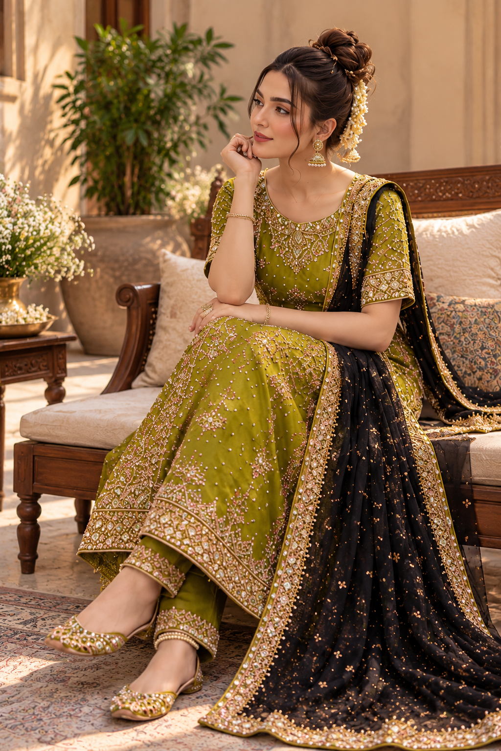 Zeeshan Danish Rehma Zaman – Luxury Net Embroidered Unstitched Suit