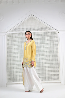Luxury Yellow Pakistani Embellished Gotta Patti Suit - Festive & Wedding Ready Pret Wear
