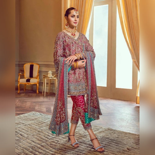 Zartash Mint Green Mesori Bridal Dress | Wedding Edition