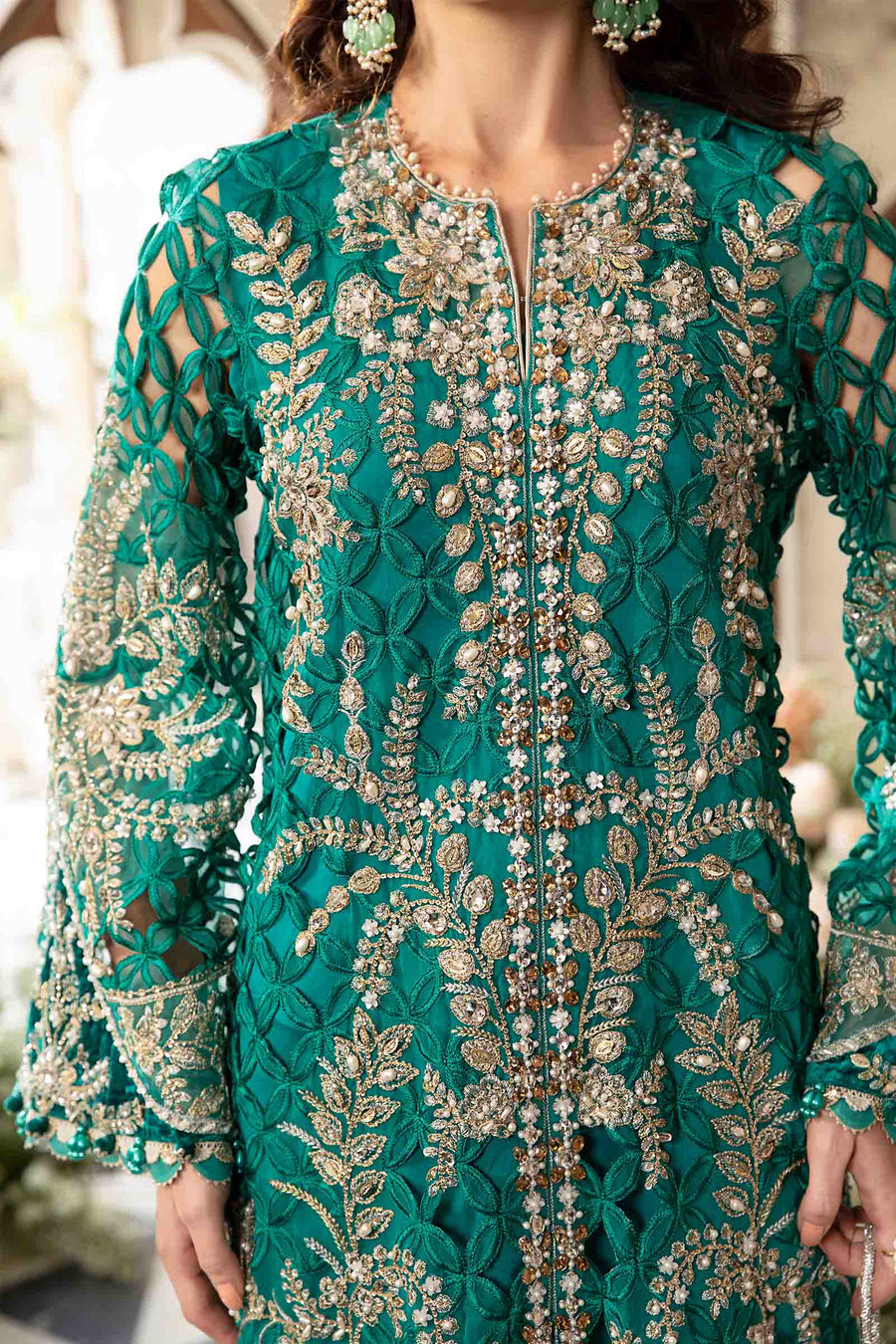 3 Piece Unstitched Embroidered Suit | BD-2806 - Maria B