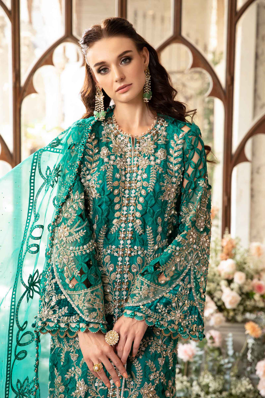 3 Piece Unstitched Embroidered Suit | BD-2806 - Maria B