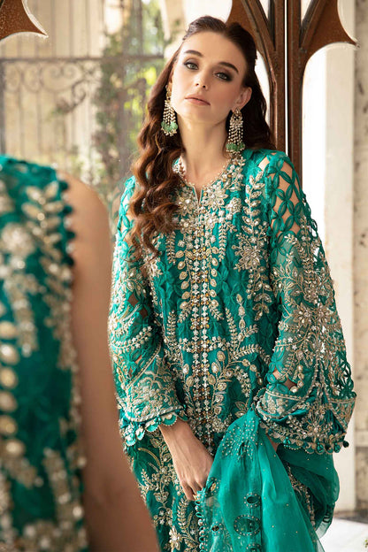 3 Piece Unstitched Embroidered Suit | BD-2806 - Maria B