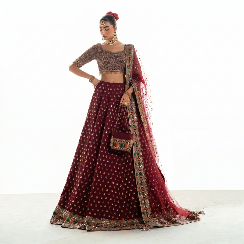 Mina Kashif Saama bridal lehenga choli - image 1
