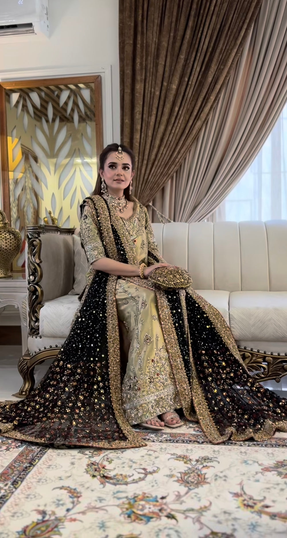 Haris Shakeel tissue masoori suit by Sumbul Iqbal - styled look