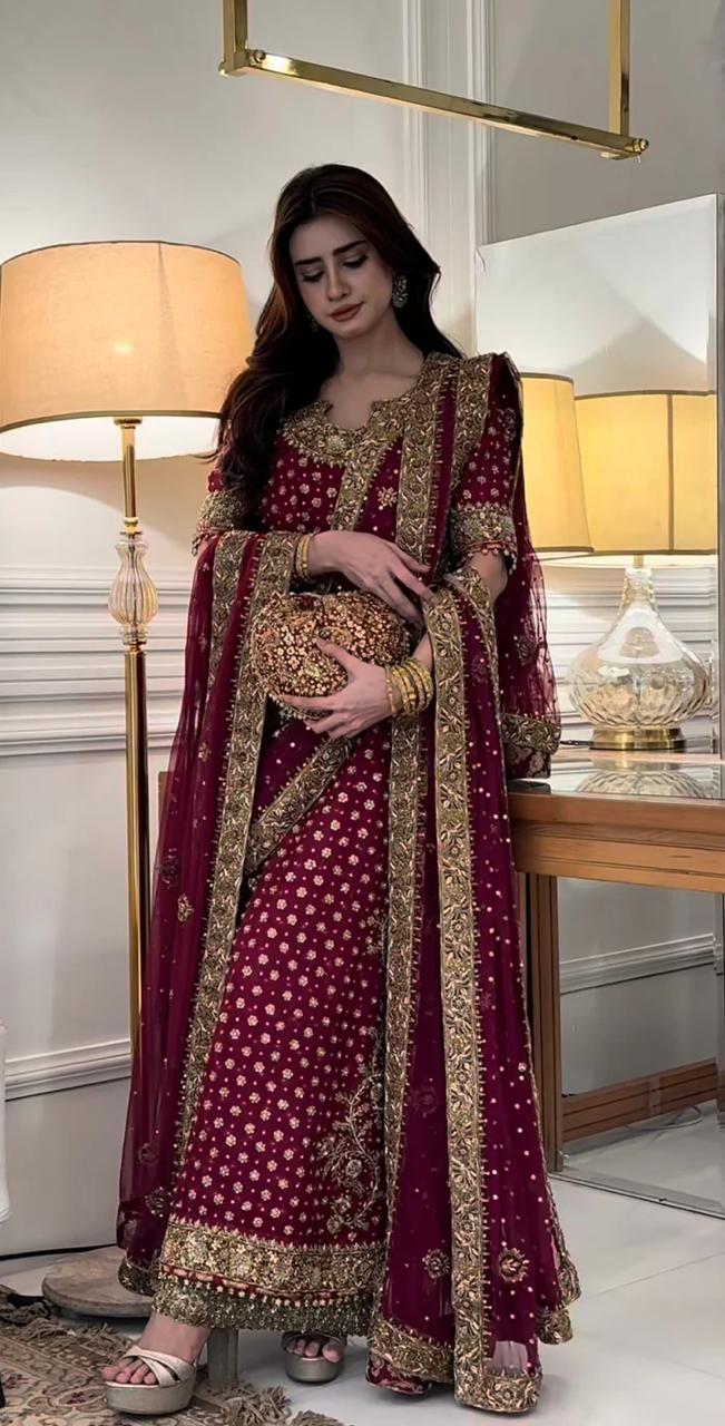 Aisha Afridi formal suit by Haris Shakeel - additional view