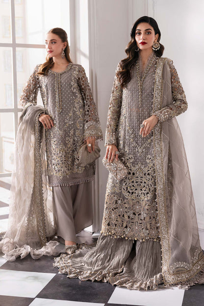 Maria B - 3 Piece Unstitched Embroidered Organza Suit | BD-3006