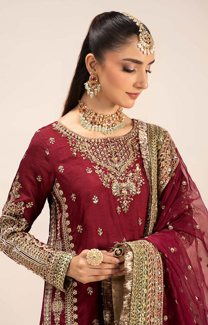 Maria B raw silk suit EF-EF25 - styled look
