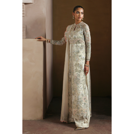 Novara organza embroidered suit by Soraya at Fatimaa Store